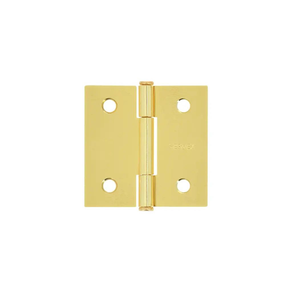 BISAGRA CUADRADA 2' ACERO LATONADO, CABEZA PLANA, HERMEX