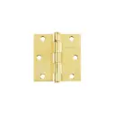 BISAGRA CUADRADA 3' ACERO LATONADO, CABEZA PLANA, HERMEX