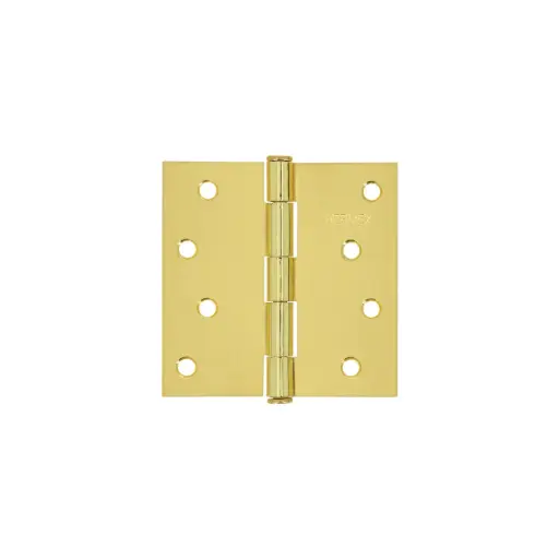 [43239] BISAGRA CUADRADA 4' ACERO LATONADO, CABEZA PLANA, HERMEX